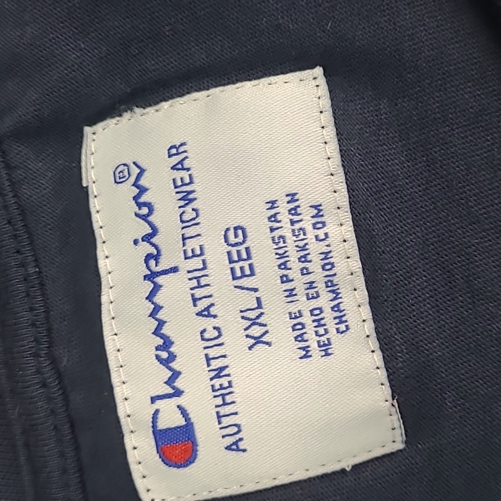 NWOT MENS NAVY BLUE SHORT SLEEVE CHAMPION TEE SHIRT - Picture 6 of 8